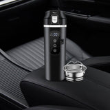 Maxbell 12V 24V Car Kettle Boiler Stainless Steel Heater Cup for Work Camping School black