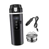 Maxbell 12V 24V Car Kettle Boiler Stainless Steel Heater Cup for Work Camping School black