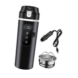 Maxbell 12V 24V Car Kettle Boiler Stainless Steel Heater Cup for Work Camping School black