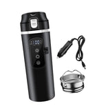 Maxbell 12V 24V Car Kettle Boiler Stainless Steel Heater Cup for Work Camping School black