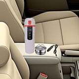 Maxbell 12V 24V Car Kettle Boiler Stainless Steel Heater Cup for Work Camping School white