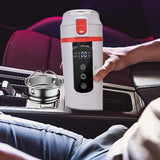 Maxbell 12V 24V Car Kettle Boiler Stainless Steel Heater Cup for Work Camping School white