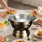 Maxbell Small Hot Pot with Handle Stockpot Small Hotpot for Hiking Household Camping