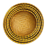 Maxbell 5 Pieces Bamboo Basket Container Serving Basket for Restaurant Party Kitchen