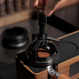 Maxbell Magnetic Rings Espresso Distribution Tool with Cleaning Stand for Cafe Gifts