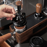 Maxbell Magnetic Rings Espresso Distribution Tool with Cleaning Stand for Cafe Gifts