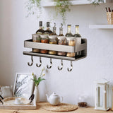 Maxbell Shower Shelf Multipurpose Bathroom Shower Organizer for Home Toilets Kitchen with Hooks