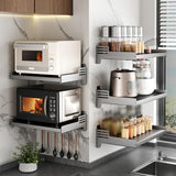 Maxbell Microwave Oven Wall Rack Microwave Shelf Wall Mount for Laundry Room Kitchen