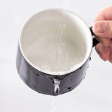 Maxbell Ceramic Espresso Cups Sturdy Space Saving Stackable for Tea Cappuccino Latte 8OZ