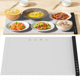 Maxbell Electric Warming Tray Roll up Food Warmer for Gatherings Events Housewarming white