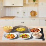 Maxbell Electric Warming Tray Roll up Food Warmer for Gatherings Events Housewarming white