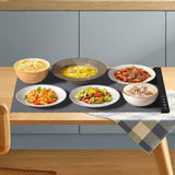 Maxbell Electric Warming Tray Roll up Food Warmer for Gatherings Events Housewarming gray