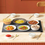 Maxbell Electric Warming Tray Roll up Food Warmer for Gatherings Events Housewarming gray