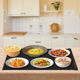 Maxbell Electric Warming Tray Roll up Food Warmer for Gatherings Events Housewarming black