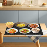 Maxbell Electric Warming Tray Roll up Food Warmer for Gatherings Events Housewarming black