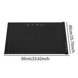 Maxbell Electric Warming Tray Roll up Food Warmer for Gatherings Events Housewarming black