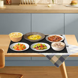 Maxbell Electric Warming Tray Roll up Food Warmer for Gatherings Events Housewarming black white frame