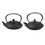 Maxbell Cast Iron Teapot Traditional Tea Boiler for Picnic Household Small Gathering Patterns A