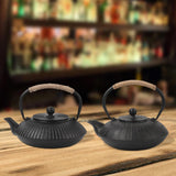 Maxbell Cast Iron Teapot Traditional Tea Boiler for Picnic Household Small Gathering Patterns A