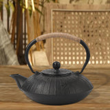 Maxbell Cast Iron Teapot Traditional Tea Boiler for Picnic Household Small Gathering Pattern B