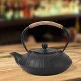 Maxbell Cast Iron Teapot Traditional Tea Boiler for Picnic Household Small Gathering Pattern B