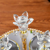 Maxbell Glass Storage Jars Set Nordic Appetizer Serving Plate for Fruit Snacks