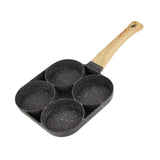 Maxbell 4 Hole Fried Egg Pan Egg Cooker Egg Skillet Non Stick for Burger Crepe Plett Gas type