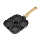 Maxbell 4 Hole Fried Egg Pan Egg Cooker Egg Skillet Non Stick for Burger Crepe Plett Universal type
