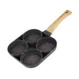 Maxbell 4 Hole Fried Egg Pan Egg Cooker Egg Skillet Non Stick for Burger Crepe Plett Universal type