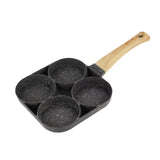 Maxbell 4 Hole Fried Egg Pan Egg Cooker Egg Skillet Non Stick for Burger Crepe Plett Universal type