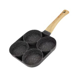 Maxbell 4 Hole Fried Egg Pan Egg Cooker Egg Skillet Non Stick for Burger Crepe Plett Universal type