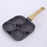 Maxbell 4 Hole Fried Egg Pan Egg Cooker Egg Skillet Non Stick for Burger Crepe Plett Universal type