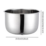 Maxbell Rice Cooker Liner Stainless Steel Inner Pot for Kitchen Household Restaurant 11.5 to 11.55cm