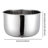 Maxbell Rice Cooker Liner Stainless Steel Inner Pot for Kitchen Household Restaurant 14.8 to 14.85cm