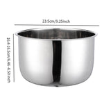 Maxbell Stainless Steel Inner Pot Electric Cooker Inner Pot for Restaurant Home Rice 6L