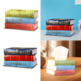Maxbell Resin Tissue Box Decorative Paper Box Creative Napkin Case for Dorm Bar Cafe Green