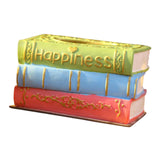 Maxbell Resin Tissue Box Decorative Paper Box Creative Napkin Case for Dorm Bar Cafe Green