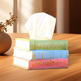 Maxbell Resin Tissue Box Decorative Paper Box Creative Napkin Case for Dorm Bar Cafe Green