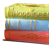Maxbell Resin Tissue Box Decorative Paper Box Creative Napkin Case for Dorm Bar Cafe Green