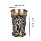 Maxbell Shot Glass Novelty 30ml Wine Goblet for Party Cocktail Drinkware Accessories gold