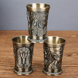 Maxbell Shot Glass Novelty 30ml Wine Goblet for Party Cocktail Drinkware Accessories gold