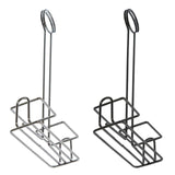 Maxbell Spice Storage Racks with Table Number Holder Storage Basket Seasoning Holder Argent