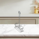 Maxbell Spice Storage Racks with Table Number Holder Storage Basket Seasoning Holder Argent