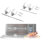 Maxbell Rotating Chicken Fork Portable Grill Rotisserie Kit for Picnic Patio Outdoor 28cm