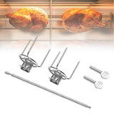 Maxbell Rotating Chicken Fork Portable Grill Rotisserie Kit for Picnic Patio Outdoor 28cm