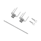 Maxbell Rotating Chicken Fork Portable Grill Rotisserie Kit for Picnic Patio Outdoor 28cm