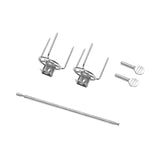 Maxbell Rotating Chicken Fork Portable Grill Rotisserie Kit for Picnic Patio Outdoor 28cm