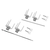 Maxbell Rotating Chicken Fork Portable Grill Rotisserie Kit for Picnic Patio Outdoor 28cm