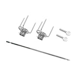Maxbell Rotating Chicken Fork Portable Grill Rotisserie Kit for Picnic Patio Outdoor 34cm