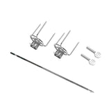 Maxbell Rotating Chicken Fork Portable Grill Rotisserie Kit for Picnic Patio Outdoor 34cm